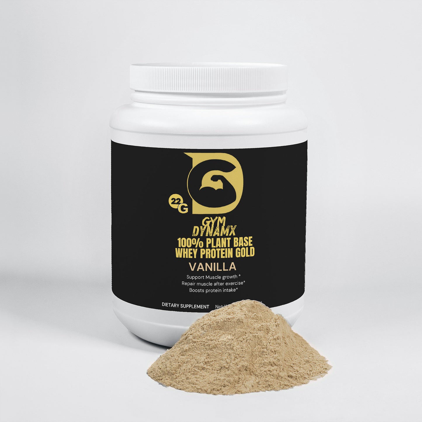 (NEW) Gym Dynamx Whey Plant Base Protein (Vanilla)