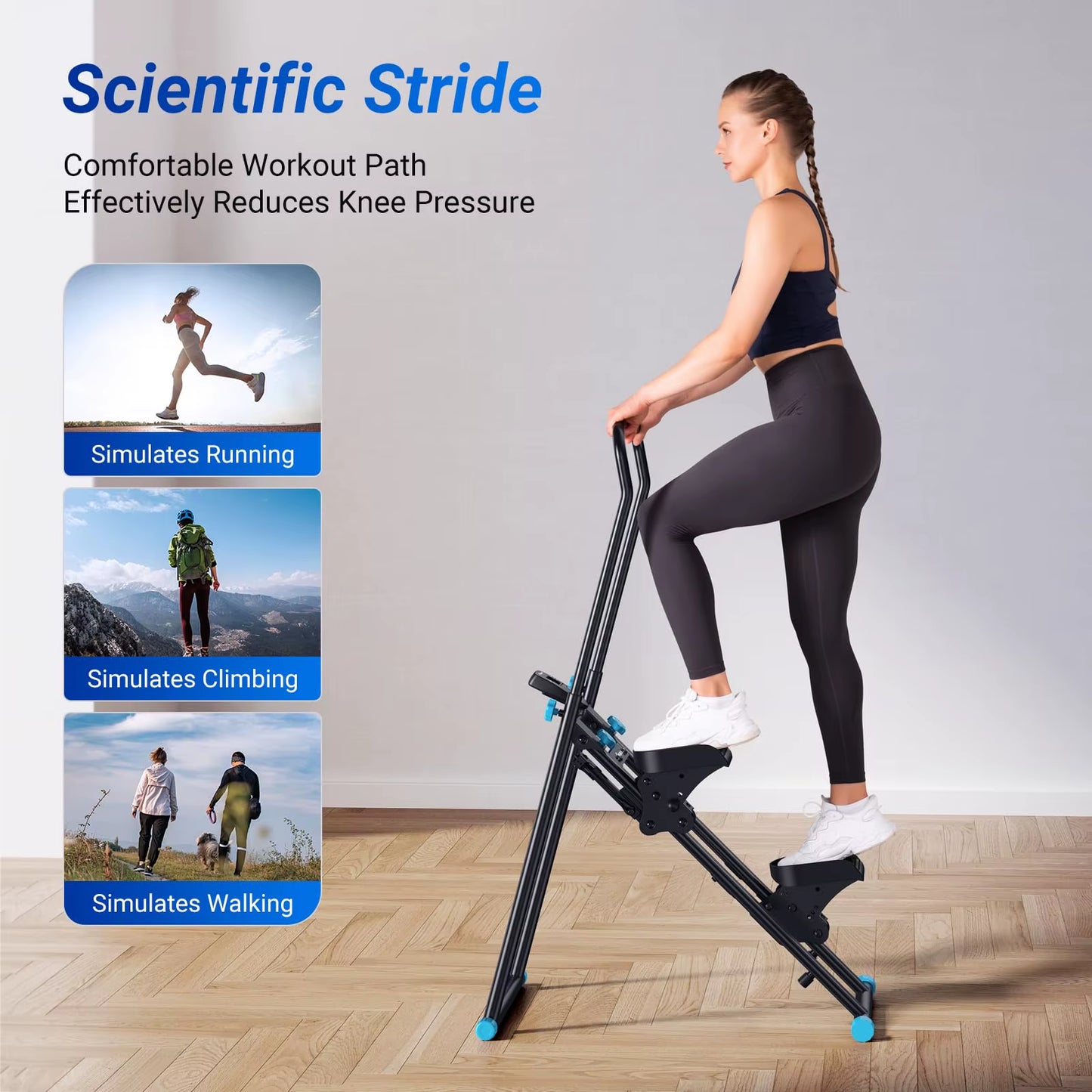 Elevate Your Home Workouts with the New Vertical Climber Machine - Compact Full-Body Cardio Stepper for Efficient Fitness Training