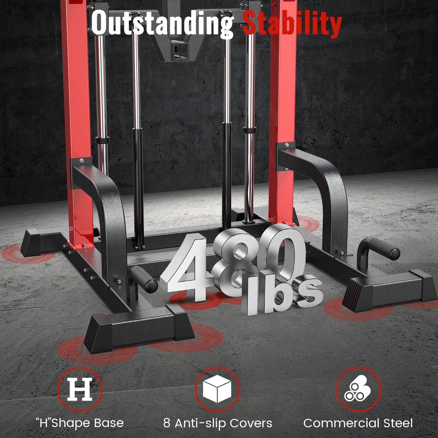Transform Your Workouts with the Power Tower Pull-Up Dip Station – Ultimate Multi-Function Home Gym Equipment Supporting Up to 480 lbs!