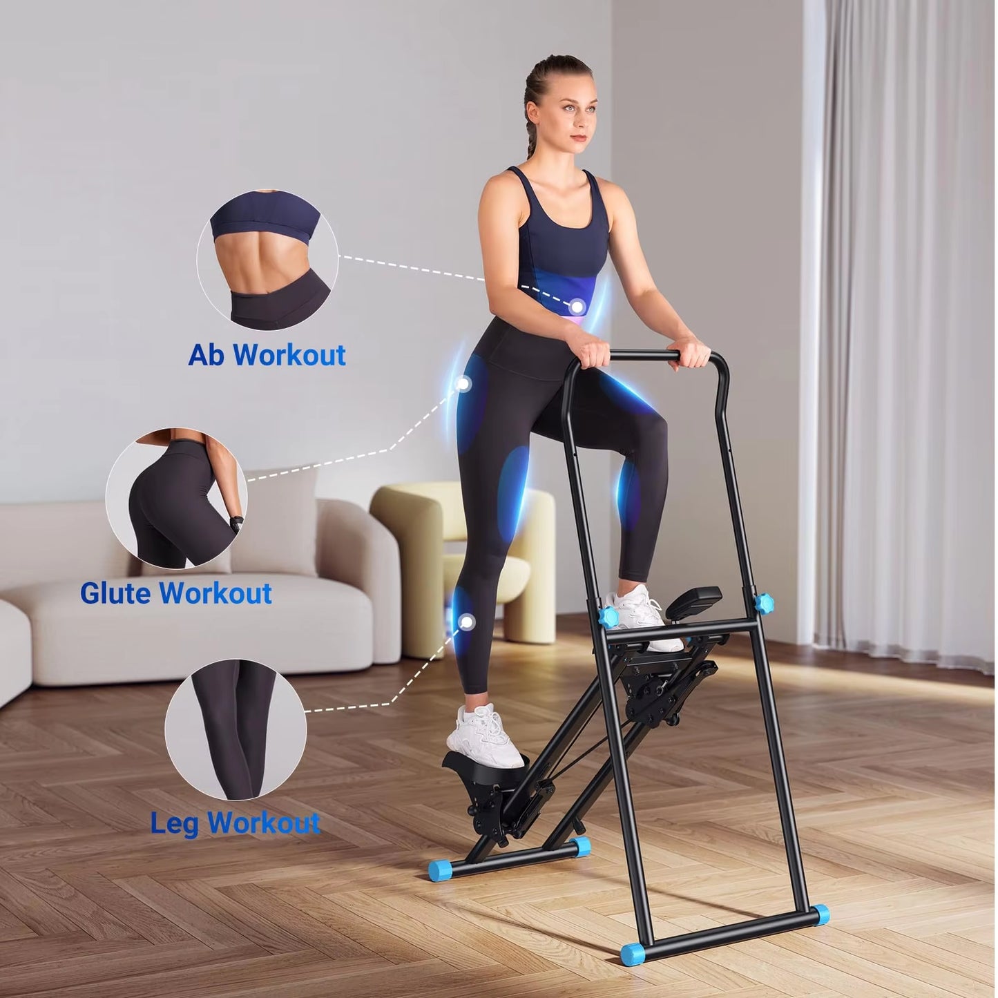 Elevate Your Home Workouts with the New Vertical Climber Machine - Compact Full-Body Cardio Stepper for Efficient Fitness Training