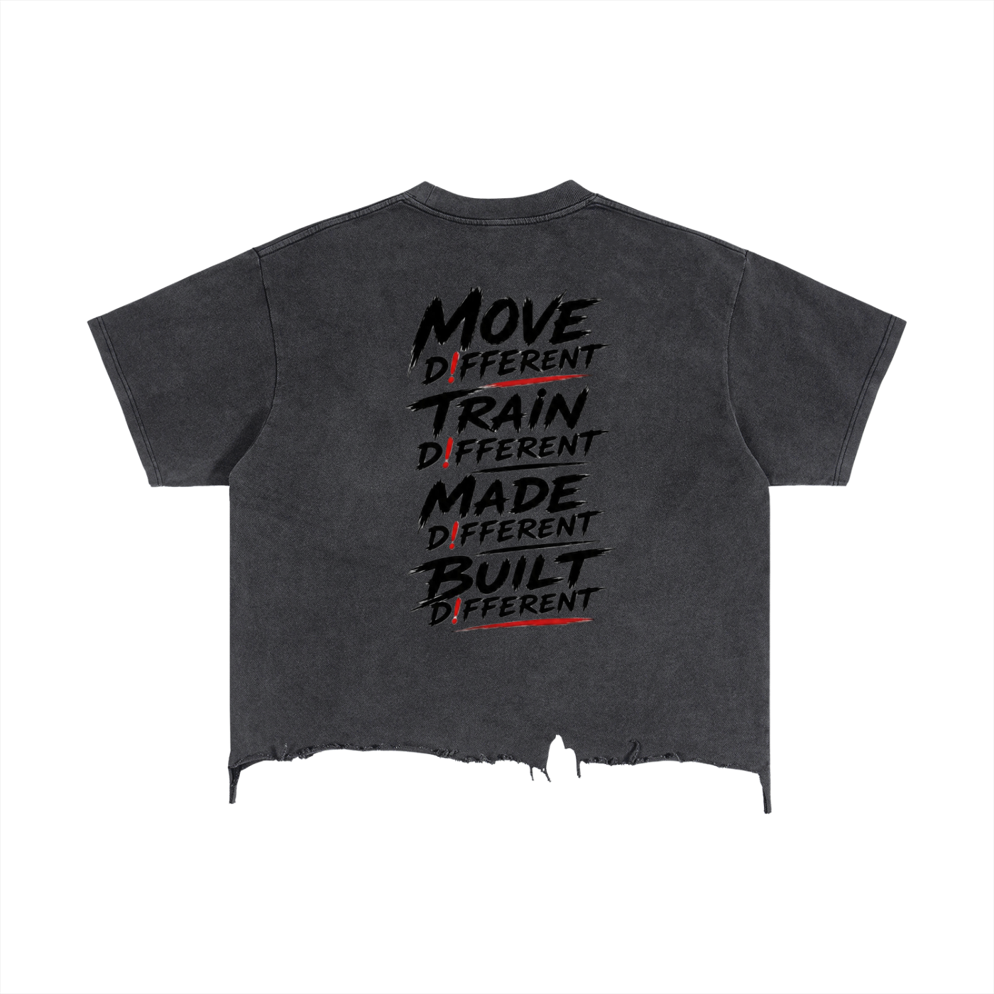 D!FFERENT Boxy Distressed Hem T-Shirt {New Drop}