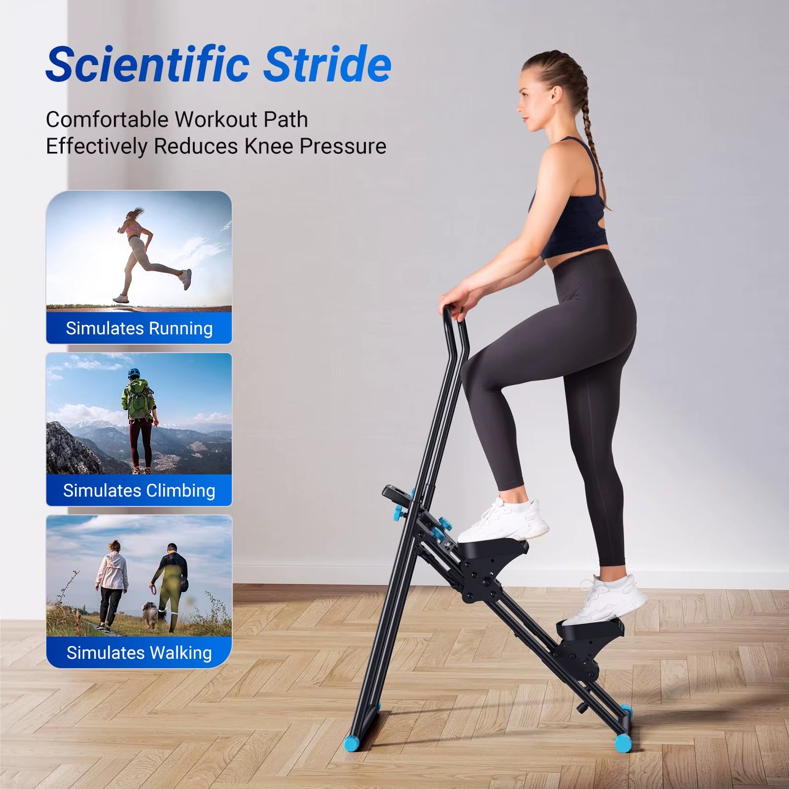 Elevate Your Home Workouts with the New Vertical Climber Machine - Compact Full-Body Cardio Stepper for Efficient Fitness Training