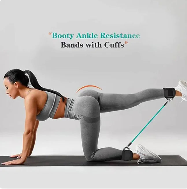Gym Dynamx Ankle Resistance Bands Brace with Straps
