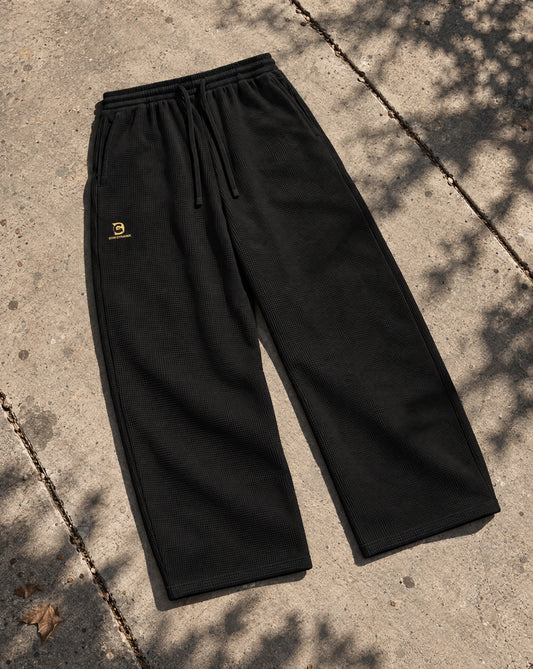 Unisex Waffle Barrel-Leg Sweatpants | Gym Dynamx