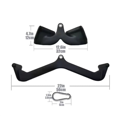 Gym Dynamx T-Bar and V-Bar Cable Machine Attachments