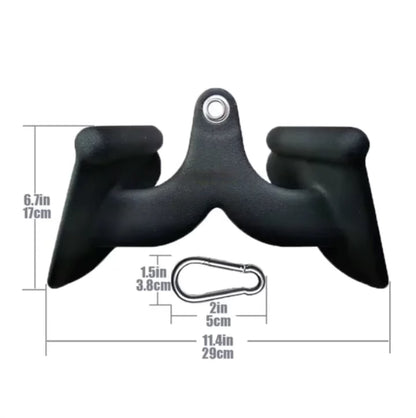Gym Dynamx T-Bar and V-Bar Cable Machine Attachments
