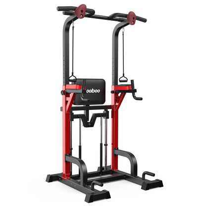 Transform Your Workouts with the Power Tower Pull-Up Dip Station – Ultimate Multi-Function Home Gym Equipment Supporting Up to 480 lbs!