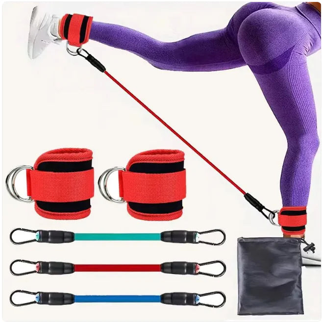 Gym Dynamx Ankle Resistance Bands Brace with Straps